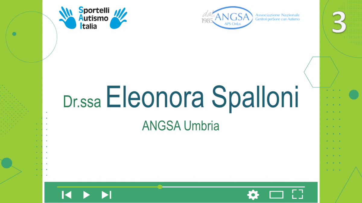 Convegno Nazionale Sportelli Autismo Italia - 4a Giornata - 27/10/23 L'intervento della Dr.ssa Eleonora Spalloni (ANGSA Umbria) dal titolo "La Semente coltivatori d’intenti"