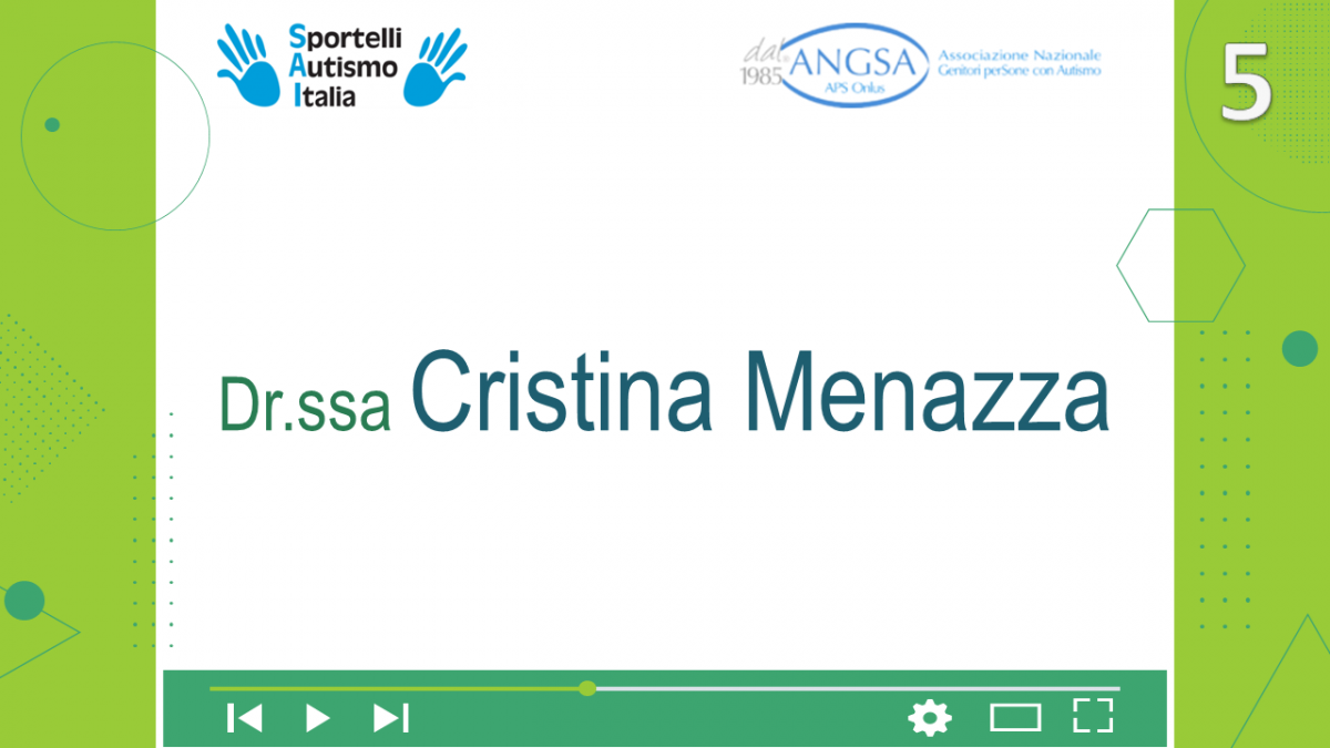 Convegno Nazionale Sportelli Autismo Italia - 3a Giornata - 26/10/23 L'intervento della Dr.ssa Cristina Menazza dal titolo "Come poter sviluppare benessere in famiglia"