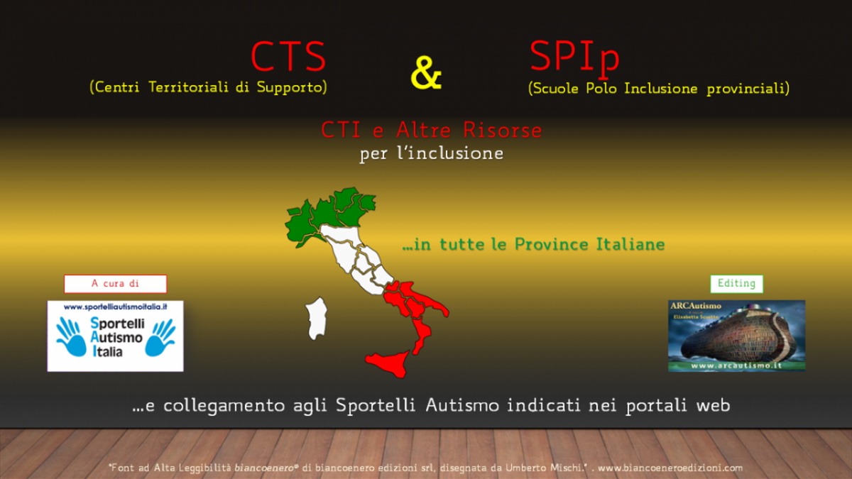  CTS-SPI-Sportelli Autismo... e altre realtà che promuovono servizi per ASD 